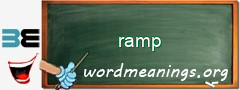 WordMeaning blackboard for ramp